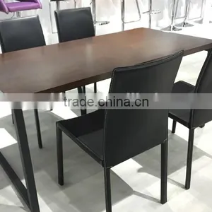TB German Home Styles Arts & Crafts Black Walnut Wood Dining Table thumbnail-5