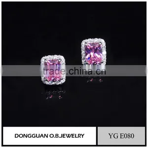 Small Quantity Order Zircon Earring Fashion Fancy Stud Earring thumbnail-3
