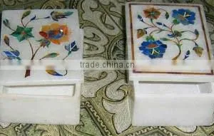 Handmade Inlaid Marble Box thumbnail-1