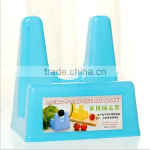 Multi-purpose Pot Knife Holder Plastic Kitchen Knife Holder With Pot Lid Holder Plastic Knife Holder Rack Set Knife Rest thumbnail-1