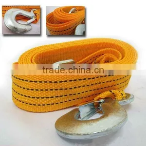 4m 3ton Car Vehicle Boat Tow Strap Towing Rope Hauling Cable String With Hooks thumbnail-1
