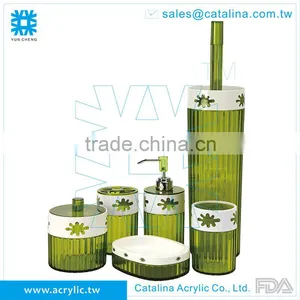 Tooth Brush, Set or Separate of Tumbler Cotton Jar Lotion Dispenser Soap Dish Acrylic Bathroom Accessory thumbnail-5