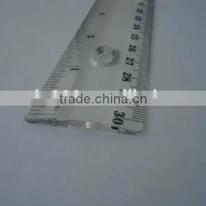 High Quality Transparent 30cm Unfolding Plastic Ruler for School and Office thumbnail-4