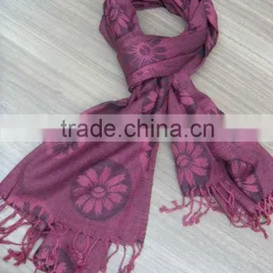 Printed Pasmina Shawl/Scarves thumbnail-5