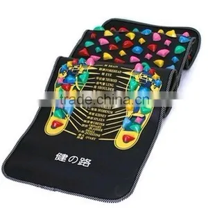 Chinese Reflexology Foot Massage Walk Stone Mat Pad Road Leg Massager Acupressure Health Care thumbnail-3