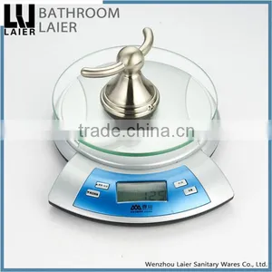 Grooming China Manufacture Zinc Alloy Brush Nicked Bathroom Sanitary Items Wall Mounted Double Robe Hook thumbnail-5
