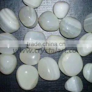 NATURAL BANDED ONYX TUMBLED PEBBLES STONES thumbnail-1