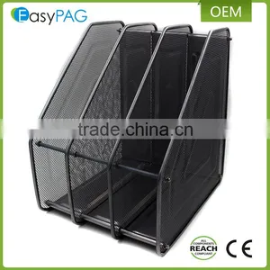 EasyPAG 3 Compartment Assemble Metal Wire Mesh Desktop Magazine Rack thumbnail-2