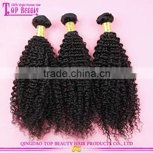 Unprocessed Malaysian Jerry Curl Virgin Hair Weave thumbnail-4