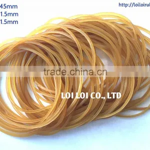 4cm Brown Natural Elastic Rubber Band / Promotional Customized Latex Rubber Band for Packaging and Vegetable thumbnail-1