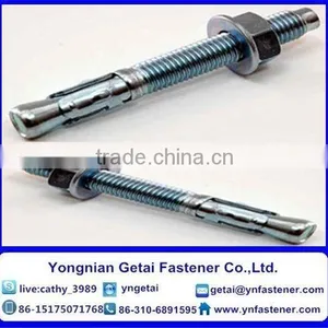 Hot Supplied M8*95 Wedge Anchor Silver White Zinc-plated Carbon Steel With Nut and Washer thumbnail-6