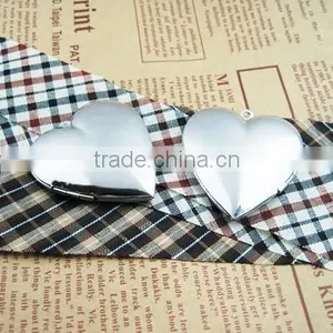 29mm Silver Plated Brass Large Heart Photo Locket DIY Pendant Charm Supplies 1132005 thumbnail-1