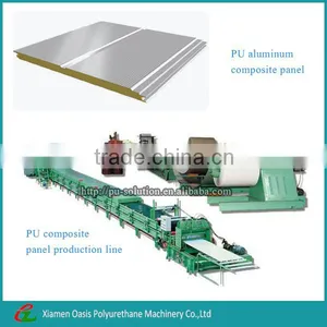 China Supplier Polyurethane/pu Aluminum Composite Panel Machines/sandwich Panel Production Line thumbnail-1