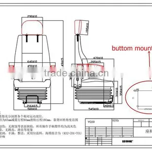 Air Suspension Heavy Truck Seat for Truck Driver (YJ03) thumbnail-4