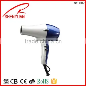 Professional AC Motor Hair Dryer Hairdryer With Comb Black thumbnail-3