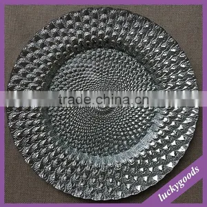 Wholesale Fancy Dishes Silver Gold Glass Dish Plate thumbnail-3