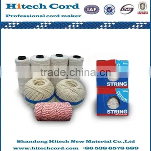 Natual Color Single Ply Cotton 3 Ply Twisted Twine for Agricultural Baler Twine thumbnail-1