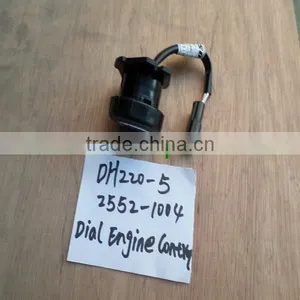 DH220-5 2552-1004 Dial Engine Control for Excavator thumbnail-1