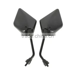 8mm Universal Wing Rear View Mirrors Side Pair For Suzuki Honda Kawasaki Yamaha thumbnail-1