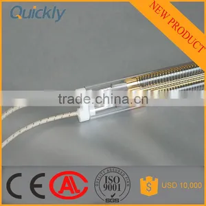 Golden-plated Medium Wave Infrared Heating Lamp for Hardline Screen Printer thumbnail-1