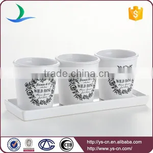 Small Round Stoneware Ceramic Flower Pots Wholesale thumbnail-1
