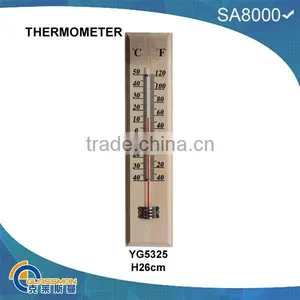 YG5325,wooden Case Glass Thermometer thumbnail-1