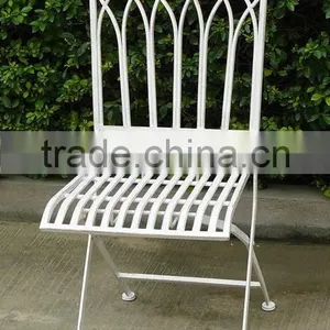 Wrought Iron Furniture Vintage Folding Chair thumbnail-1