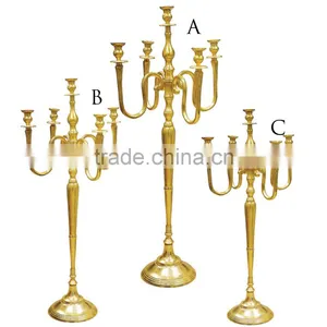 Tall Silver Candelabra for Wedding Centerpiece, Candelabra for Wedding thumbnail-1