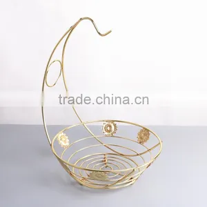 2016 Wholesale Cheap New Style Iron Wire Fruit Basket for Sale thumbnail-1