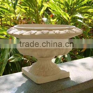 2014 Magnesium/Fiberglass Planter Urns Chinese Factory Flower Planter QL-13170 9kg Hot Sale thumbnail-1