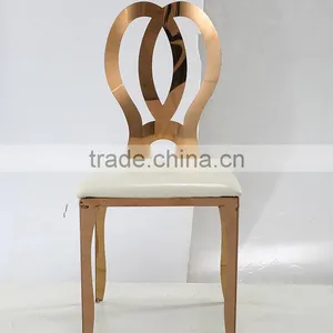 Modern Design Cheap Stainless Steel Dining Chair for Wedding Furniture thumbnail-4