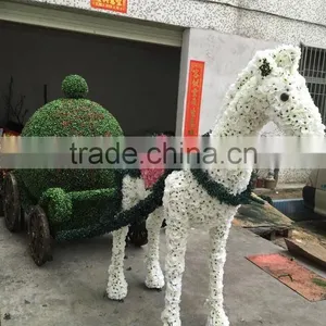 CHY100902 Wholesale Topiary Animal Frame/artificial Boxwood Animal Sculpture thumbnail-3
