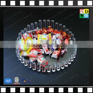 High Clear Acrylic Round Tray PMMA Candy Tray Wholesale From Shenzhen Yidong thumbnail-2