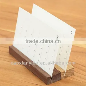 Pine Wooden Stationery Holder Creative Decoration on Desk Leaflets and Handouts Holder thumbnail-1