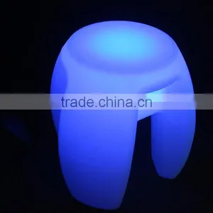 Made in China Bar Stool Colorful Plastic Rechargeable Led Kitchen Bar Chair thumbnail-2
