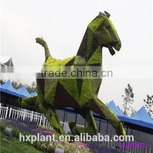 Small Sculpture Aritificial Green Sculpture Plastic Fake Plant Artificial Sculpture Artificial Plastic Statue thumbnail-3