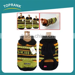 Fashion Design Green Letter Knitted Dog Sweater Winter Pet Clothes thumbnail-1