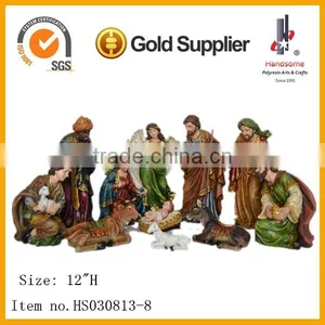Fashion Color Resin 12 Inch Antique Christmas Nativity Sets thumbnail-4