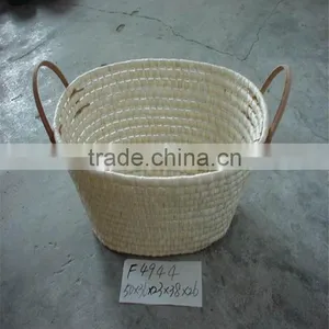Linyi County Lucky Weave Crafts Dried Corn Husks Knitting Gift Basket thumbnail-3