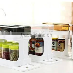 Wholesale Plastic Multifuction Bottle Storage Box for Kitchen thumbnail-2