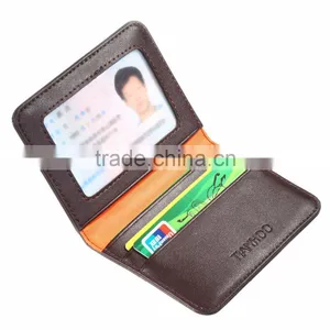 Colourful Promotional PU Leather Credit Card Holder With Clear ID Window thumbnail-5