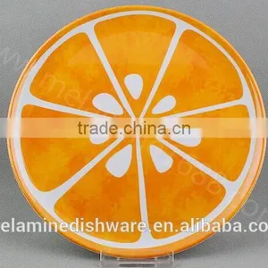 Melamine Orange Design Plate thumbnail-1