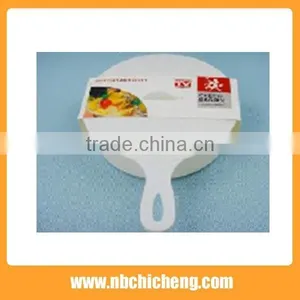 White Plastic Microwave Saucepan With Lid thumbnail-1