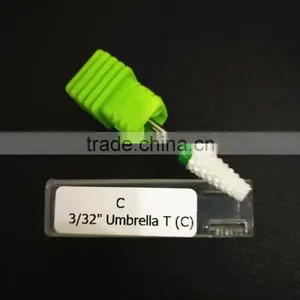 Coarse White Ceramic Nail Drill Bit- Large Tapered Bits thumbnail-2
