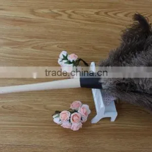 Long Wood Handle Ostrich Feather DUSTER thumbnail-1