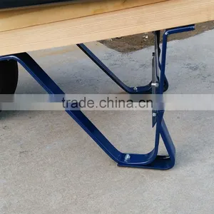 America 6cuft Metal Wheel Barrow With Wooden Handles thumbnail-4