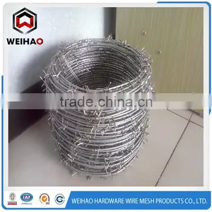 Heavy Hot Dipped Galvanized Steel IOWA MOTTO PUMA High Tensile Galvanized Barbed Wire For Fencing (Export to Australia,NZ,UK) thumbnail-1