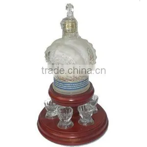 Wooden Bottle & Glasses Stand thumbnail-1