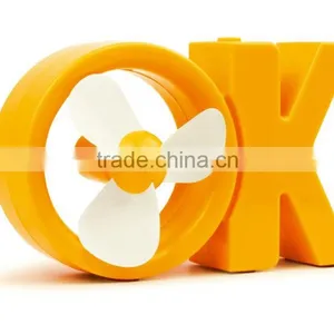 Customized Design Mini USB Desk OK Shape Blower Fan thumbnail-2