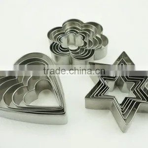 47033 18 Pcs Star Heart Flower Shape Cake Cookie Cutter ,fondant Cake Decorating Tools thumbnail-5